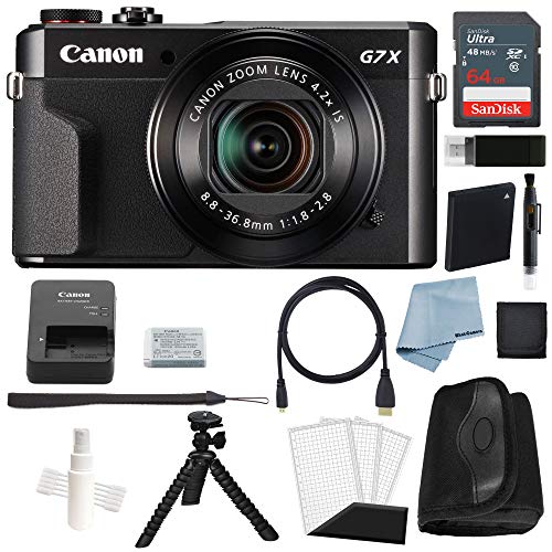 Amazon | Canon G7x Mark II Digital Camera Bundle + Canon PowerShot